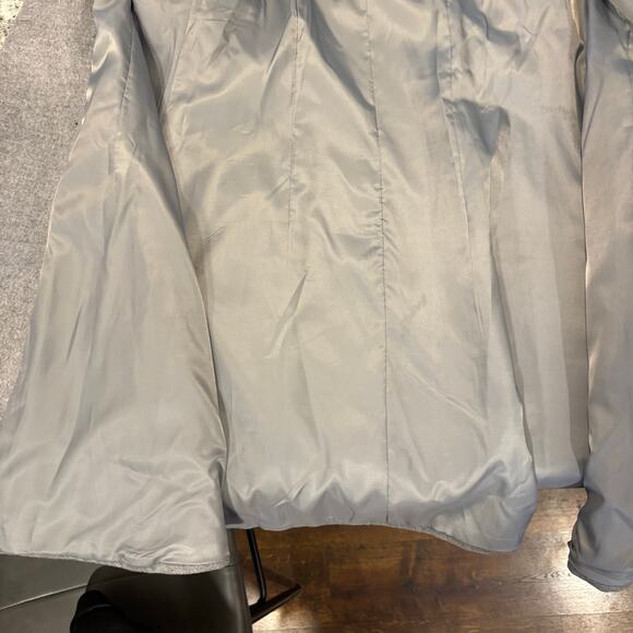 Gray Wool Blend Double Breasted Fit & Flare A-Line Swing Coat, Size S - Picture 7 of 8